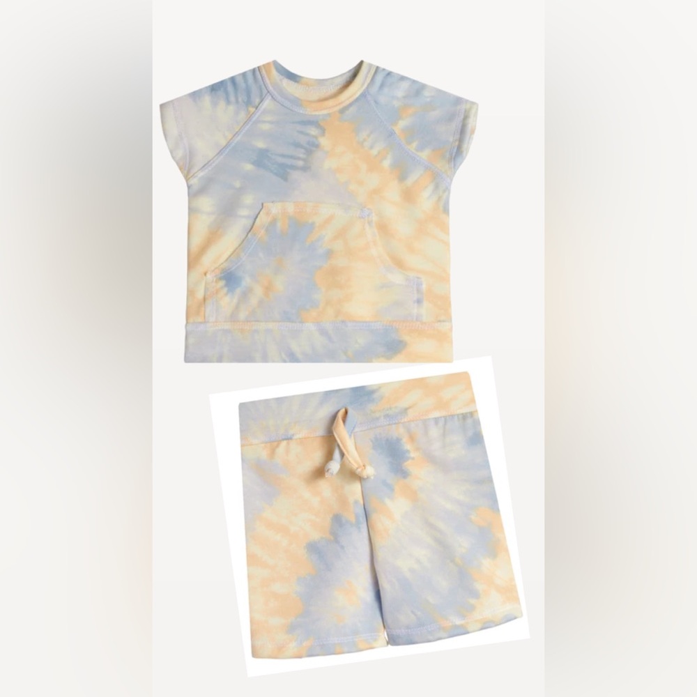 Rock-n-Play Tie-Dye Baby/Toddler Shirt and Shorts Set 18-24 Months